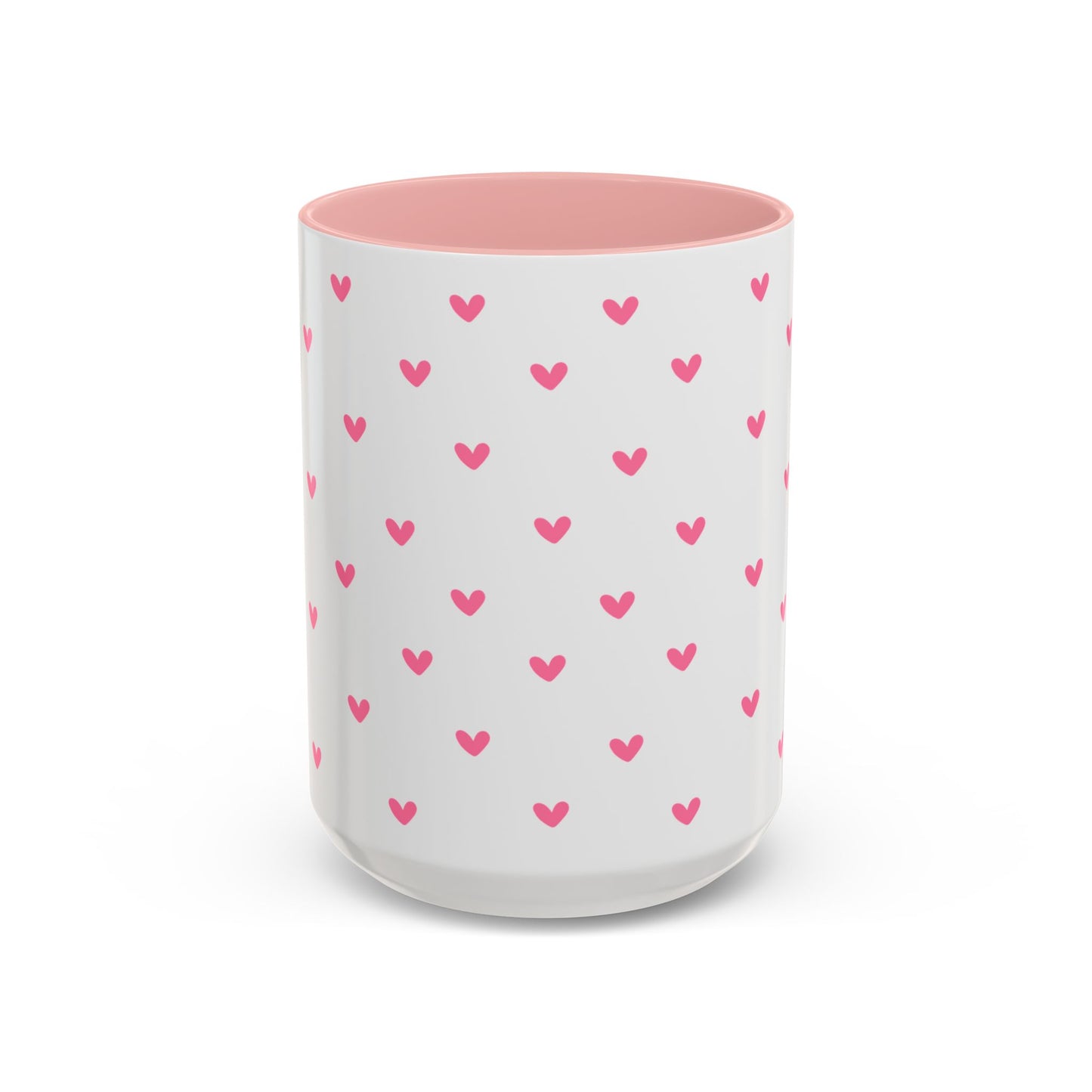 Love Hearts Accent Coffee Mug - Perfect for Valentine's Day and Everyday Enjoyment