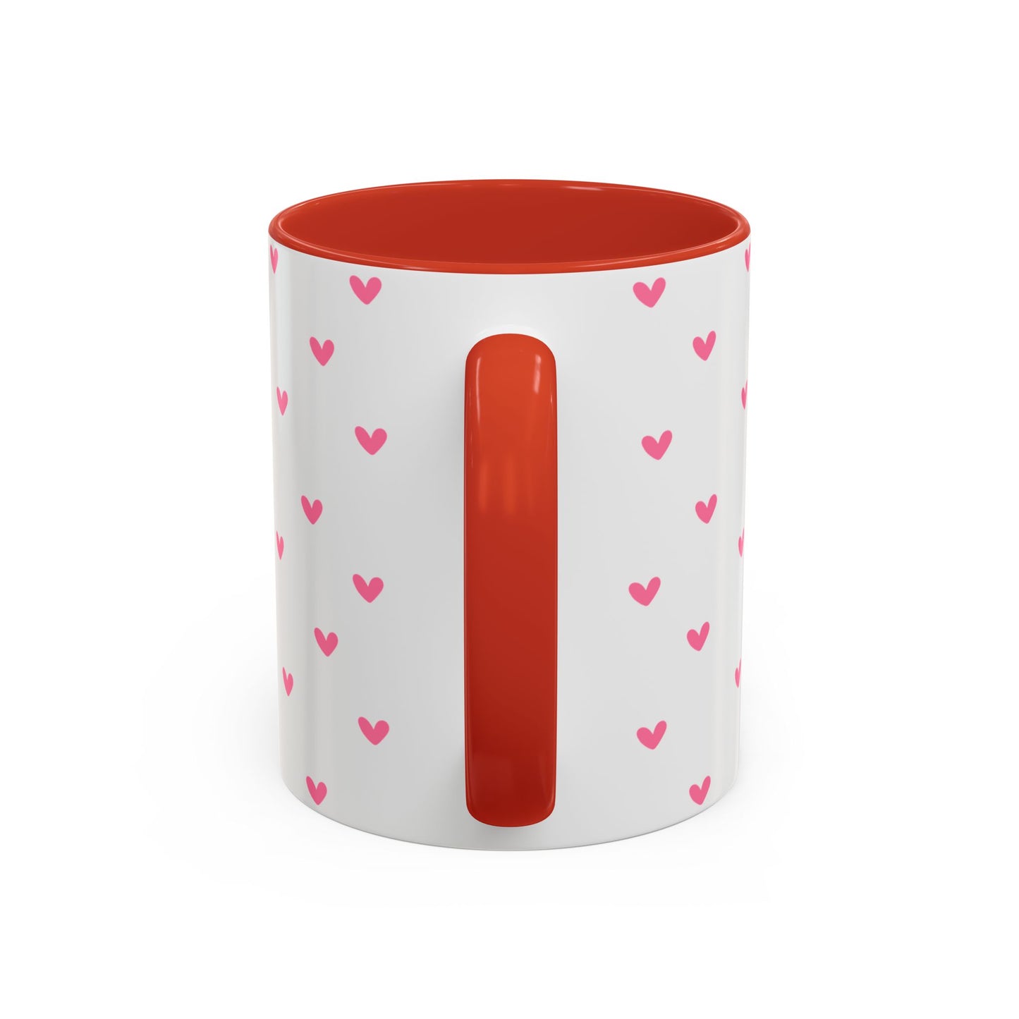 Love Hearts Accent Coffee Mug - Perfect for Valentine's Day and Everyday Enjoyment