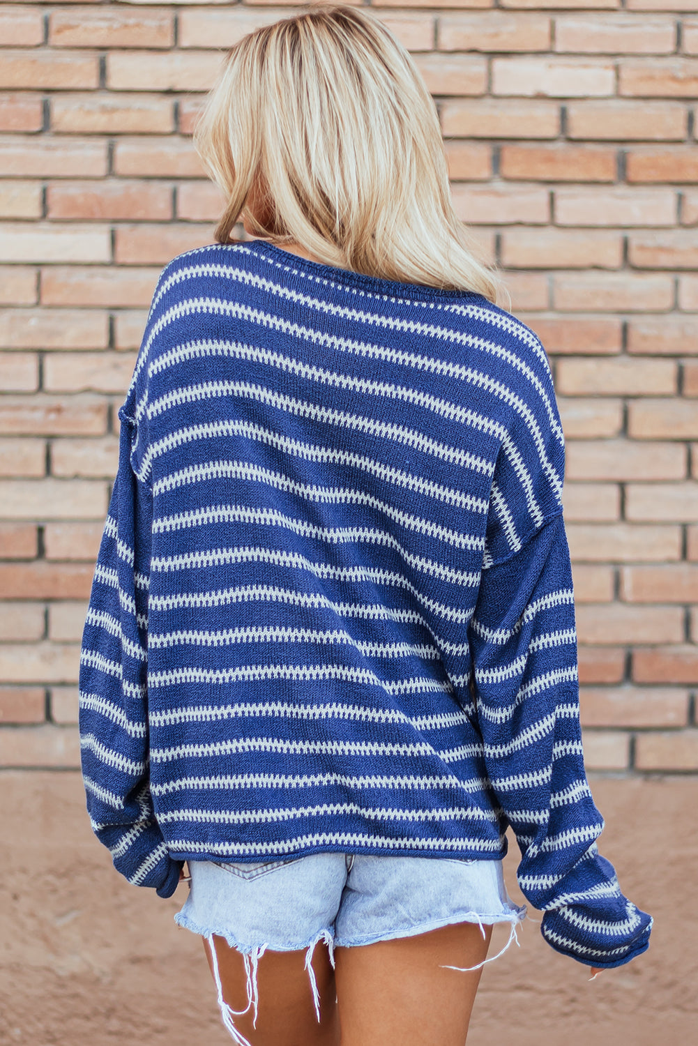 Striped Girly Sweater Daisie Boutique