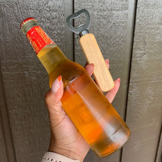 Wooden Handle Bottle Opener Daisie Boutique