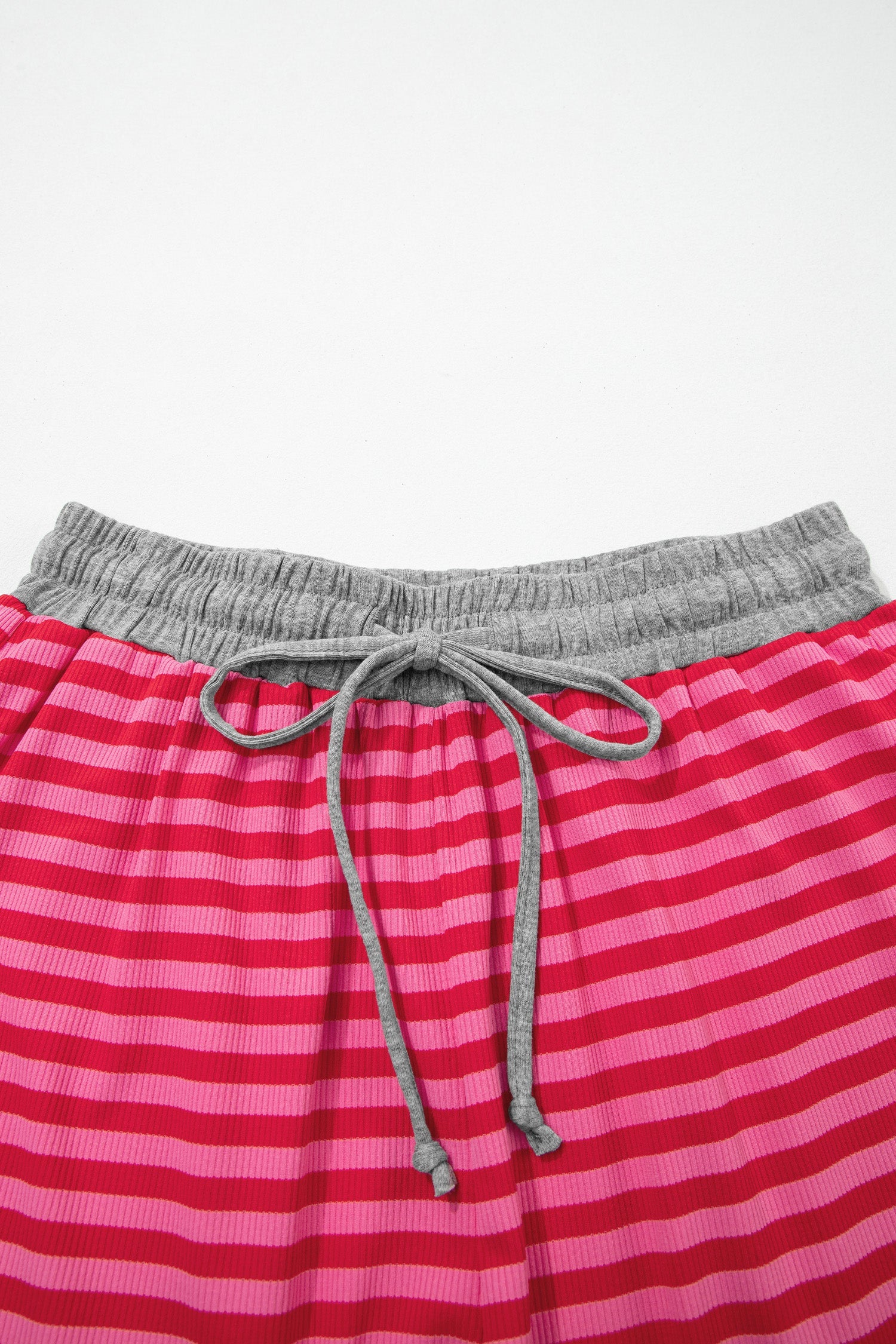 Stripe Contrast Elastic Waist Shorts Dear-Lover Dropshipping