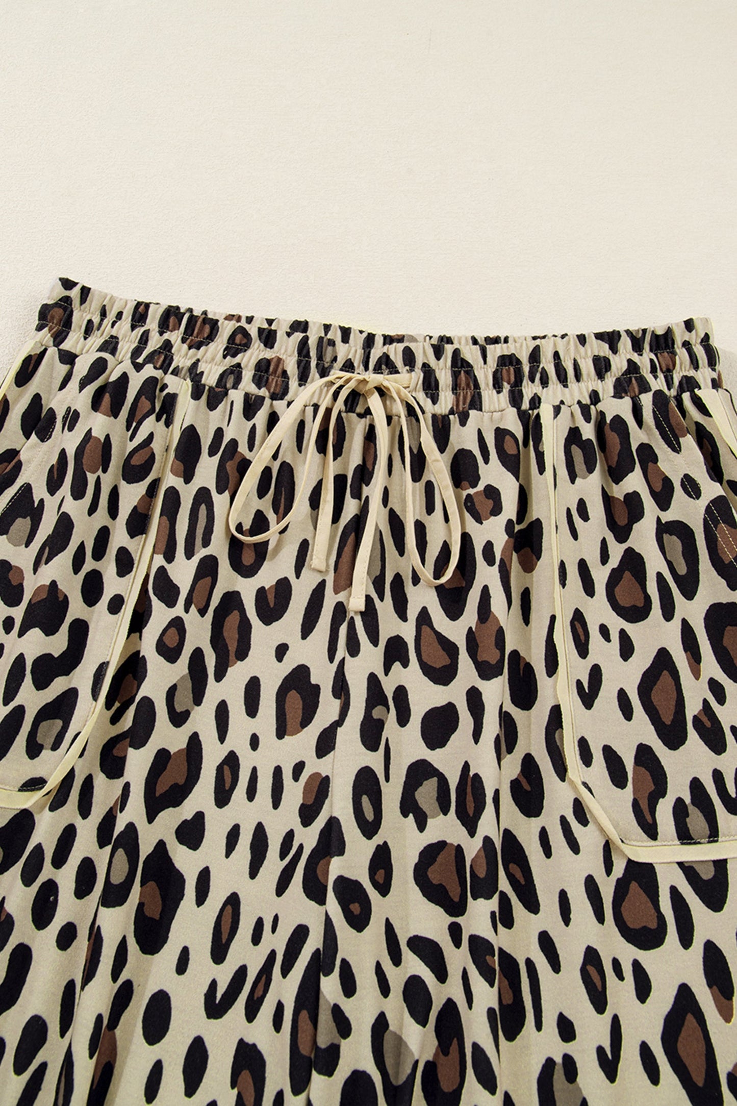 Drawstring Leopard Pants - Plus Size Dear-Lover Dropshipping