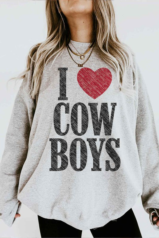 Plus I Love Cowboys Graphic Sweatshirt My Pampered Life Seattle