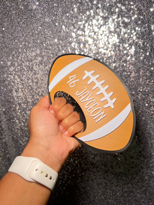 Custom Football Handheld Fan