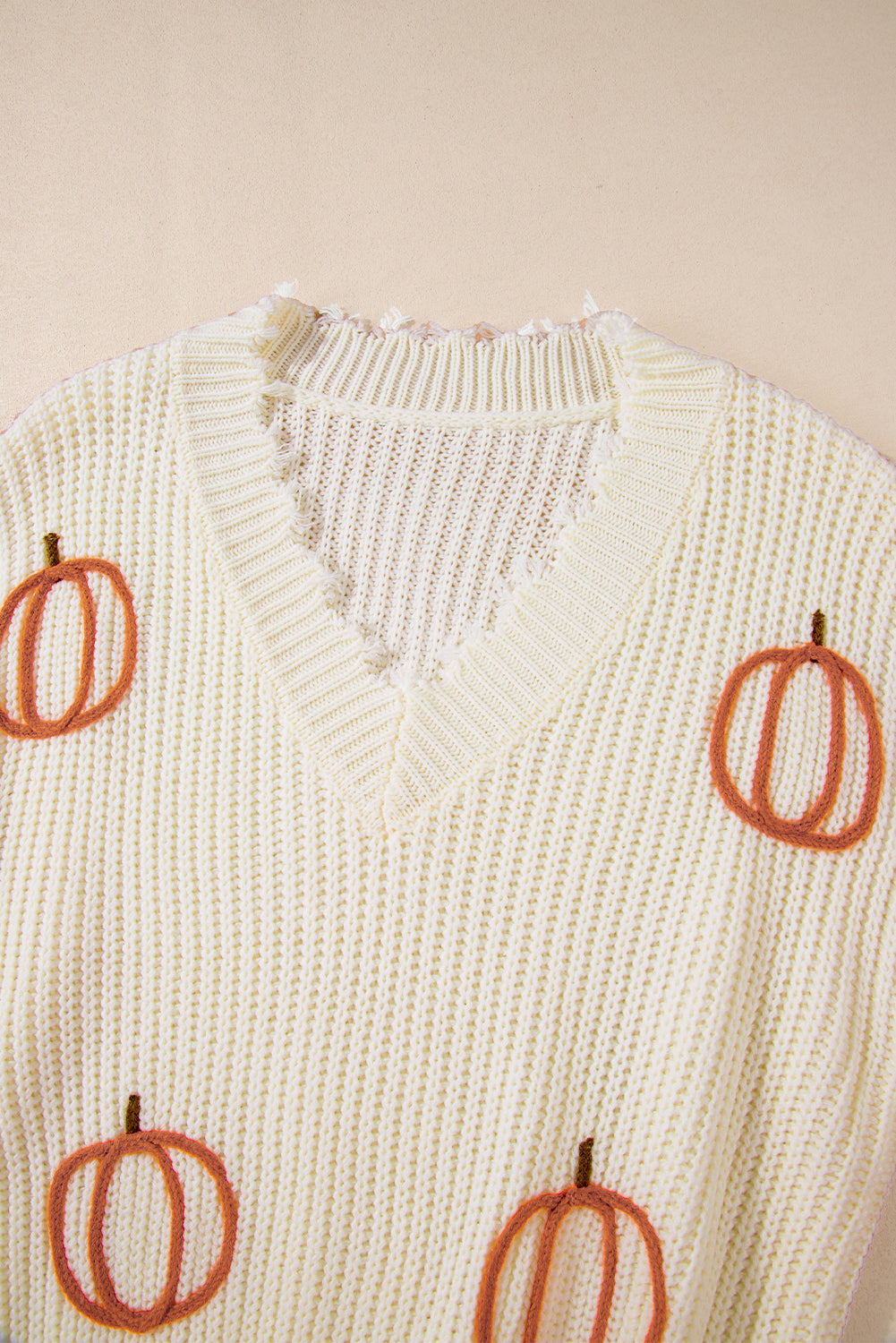 Cable Knit Pumpkin Loose Sweater Daisie Boutique