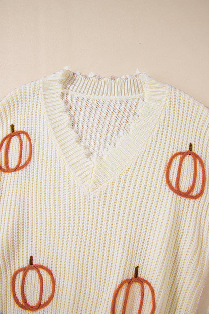 Cable Knit Pumpkin Loose Sweater Daisie Boutique