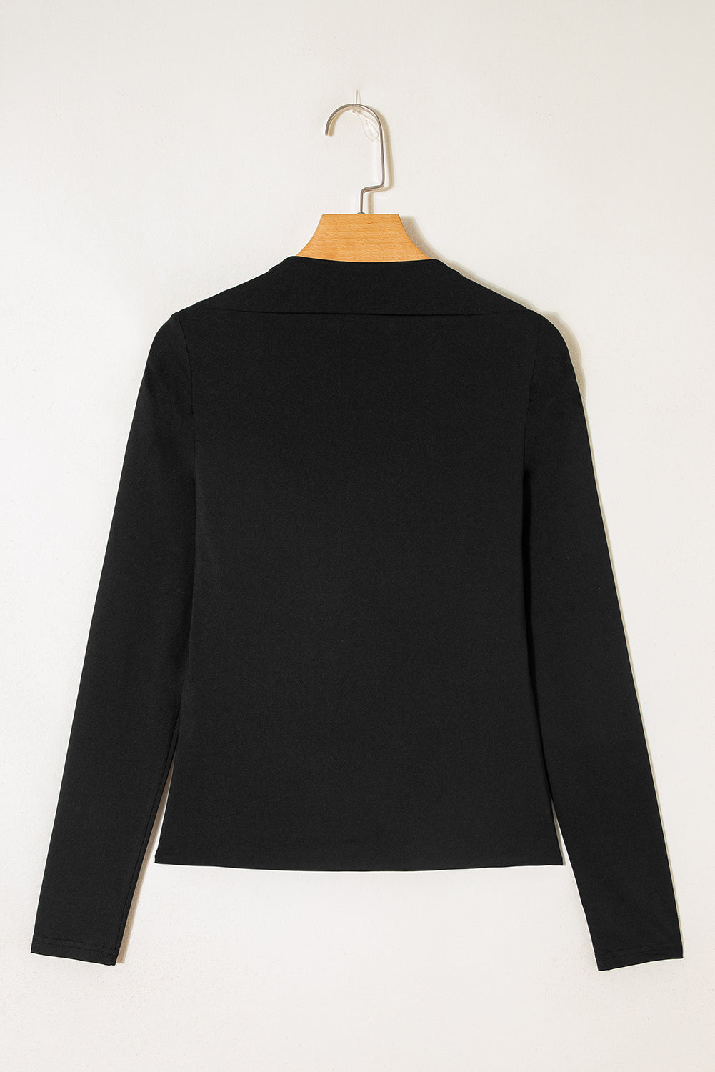 Crisscross Boat Neck Long Sleeve Slim Top Dear-Lover Dropshipping