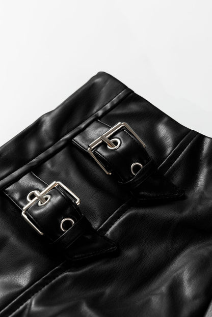 Faux Leather Pleated Midi Skirt Dear-Lover Dropshipping