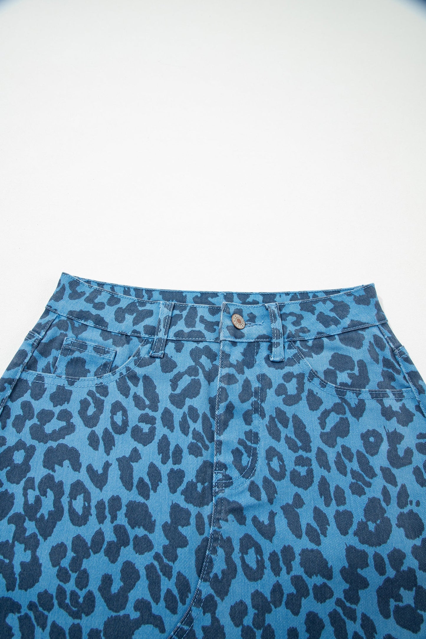 Leopard Denim Midi Skirt Dear-Lover Dropshipping
