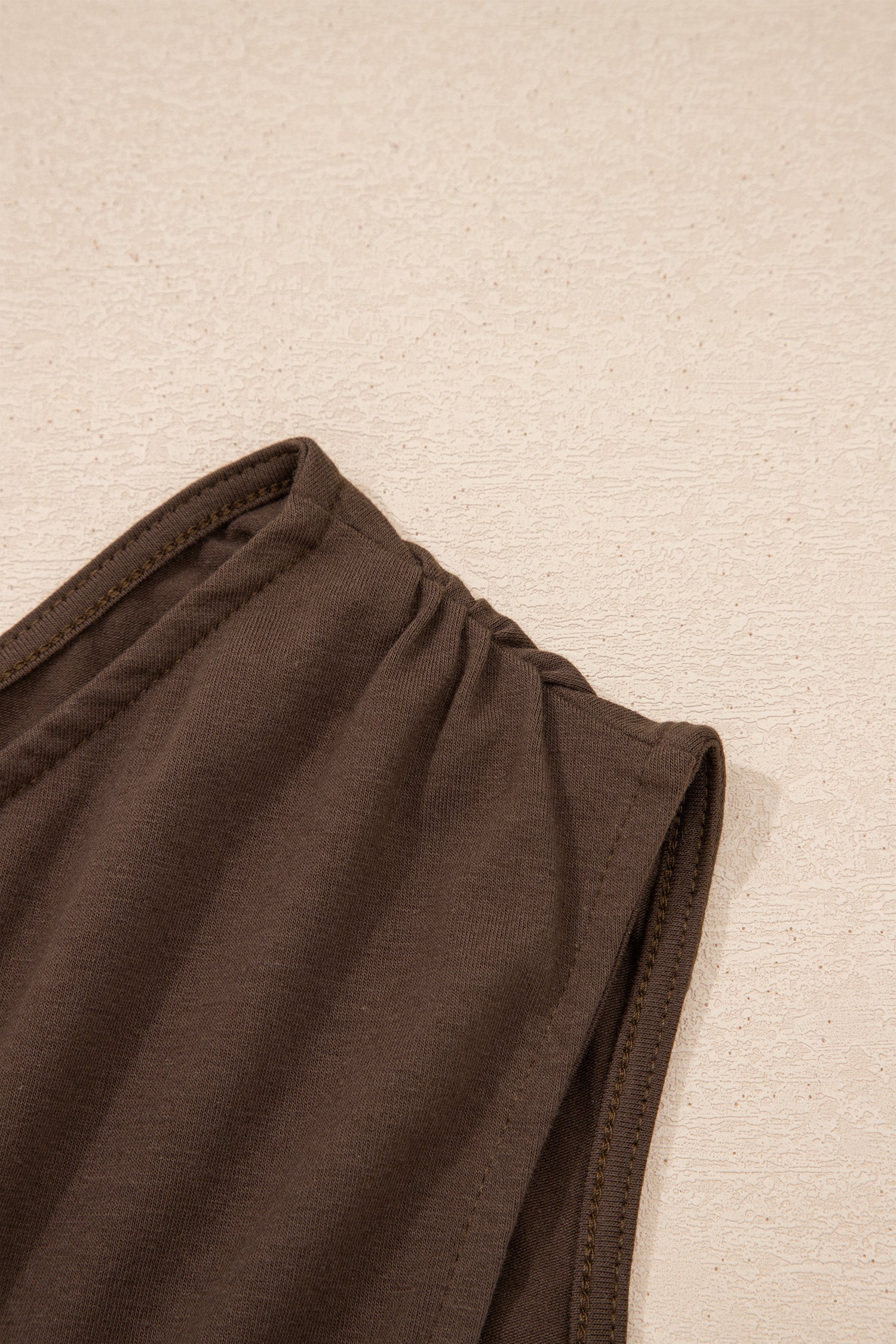 Plus Size Solid Color Asymmetric Neck Short Sleeve Blouse Dear-Lover Dropshipping