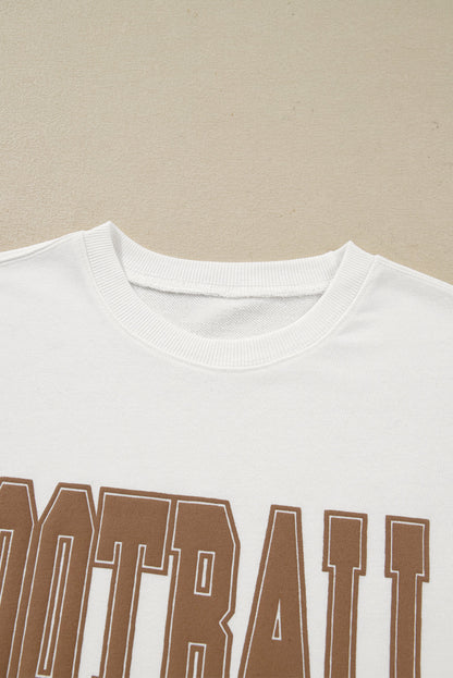 FOOTBALL Graphic Crew Neck Sweatshirt Dear-Lover Dropshipping