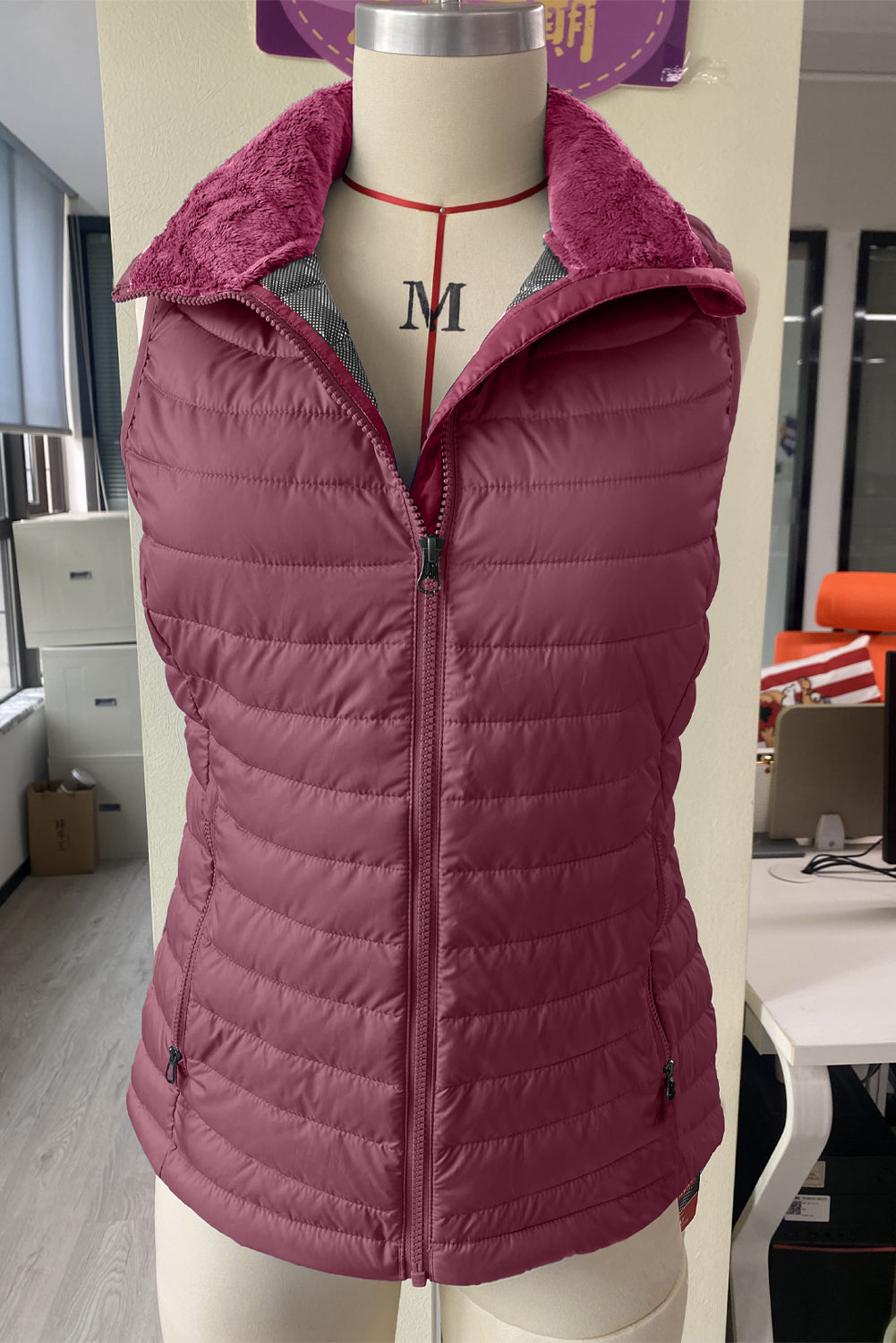 Plush Quilted Puffer Vest Daisie Boutique