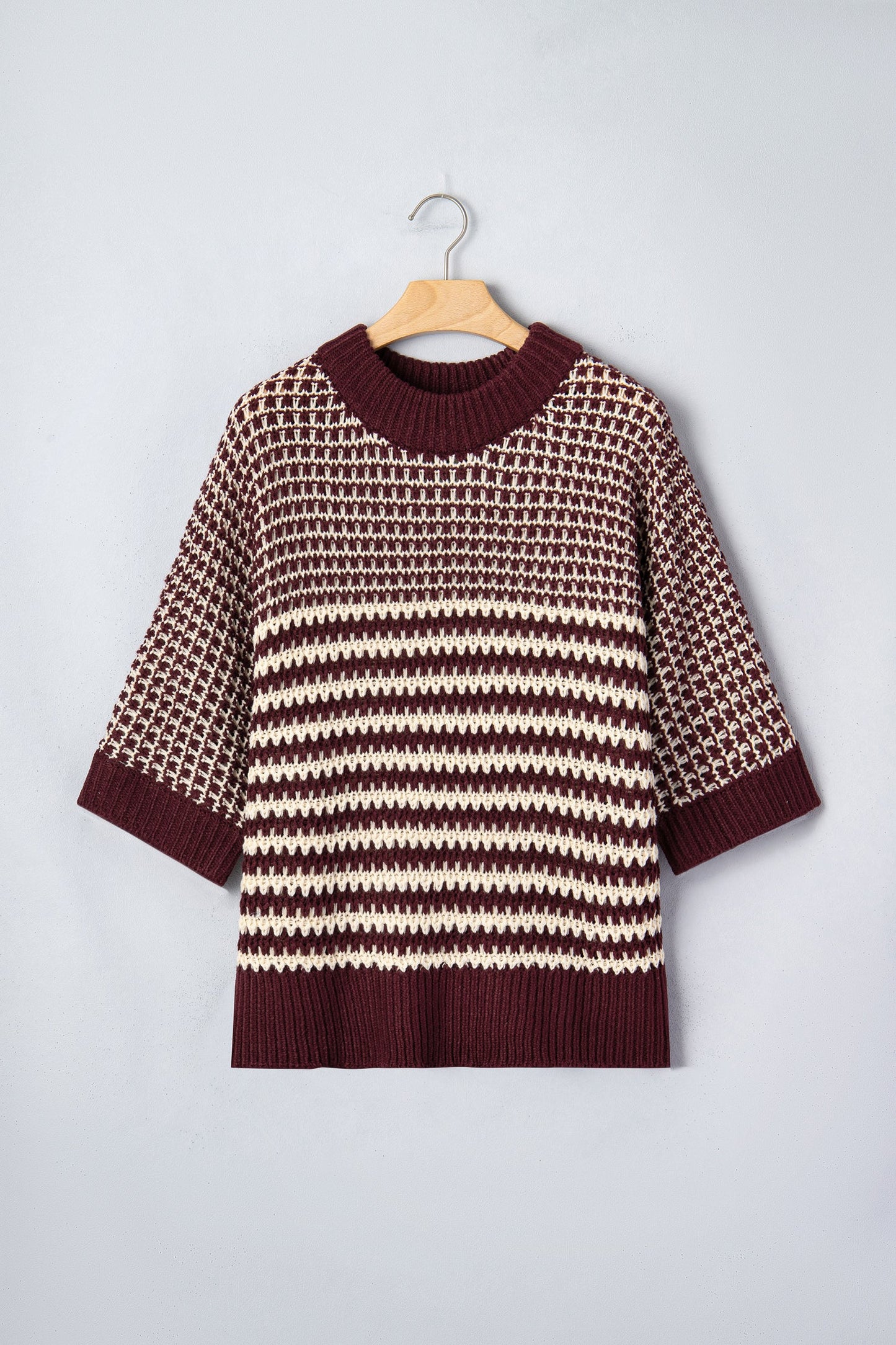 Cutie Stripe Slouchy Sweater Dear-Lover Dropshipping