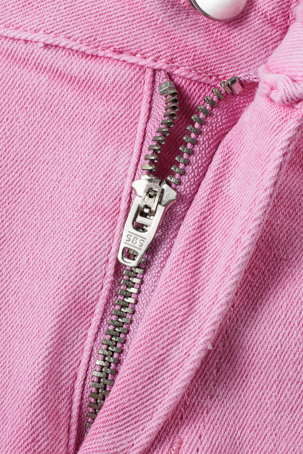 Pink Frayed Edge Mid Rise Denim Shorts Daisie Boutique