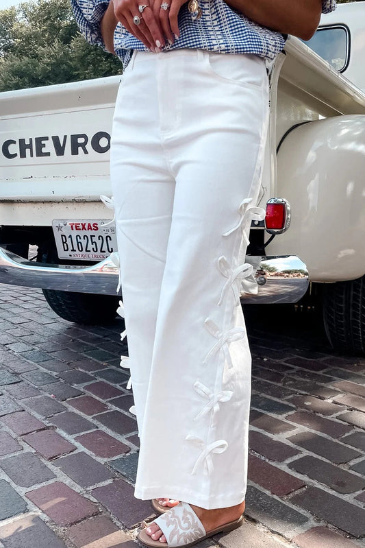 Bow Knot Detail Jeans Dear-Lover Dropshipping