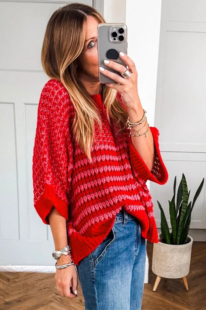 Cutie Stripe Slouchy Sweater