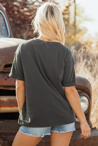 Vintage Style Yall Cowboy Boots Graphic Tee Daisie Boutique