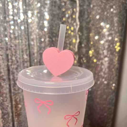 Cutie Heart Shaped Straw Topper Daisie Boutique