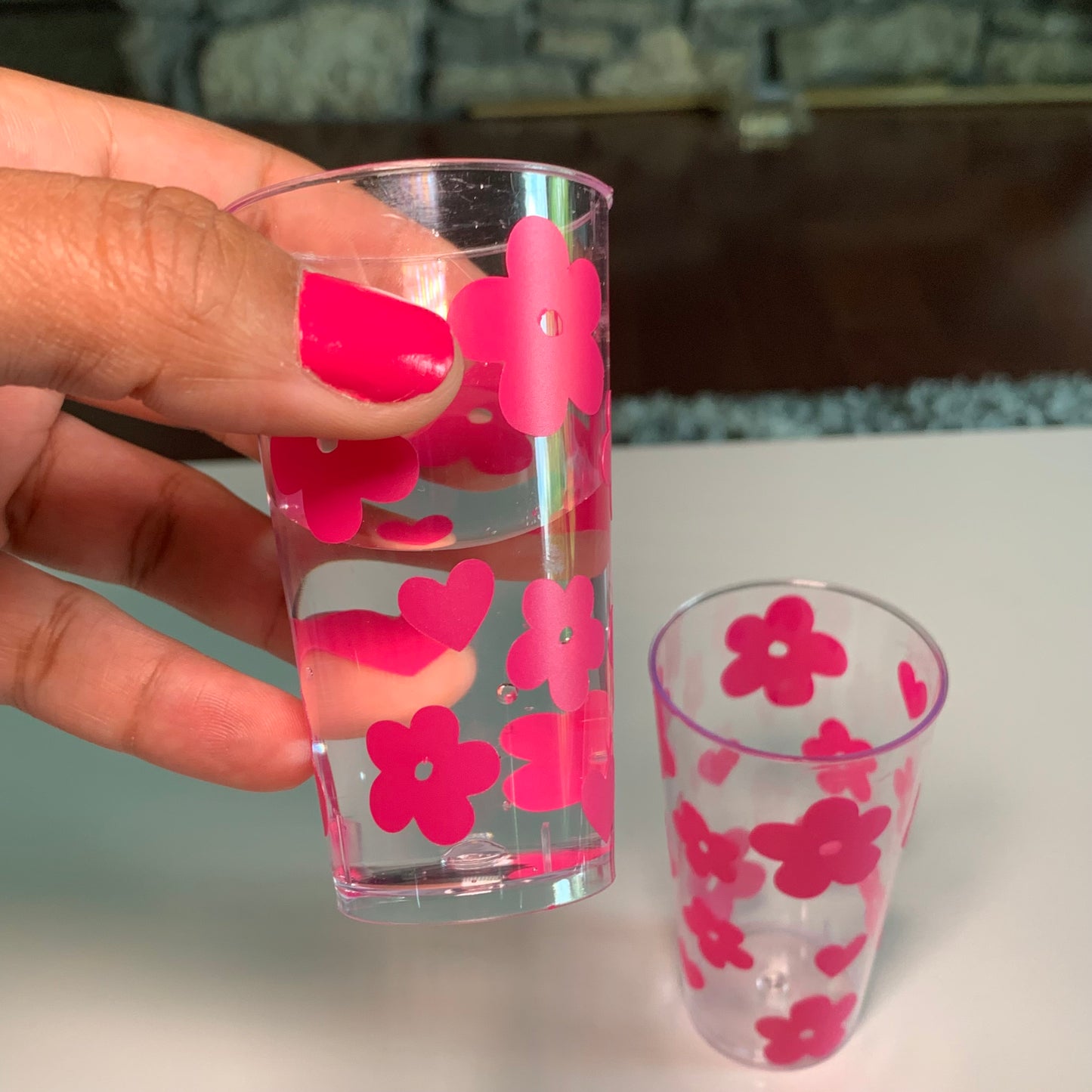 Daisy Plastic Shot Glass 2 Pack Daisie Boutique