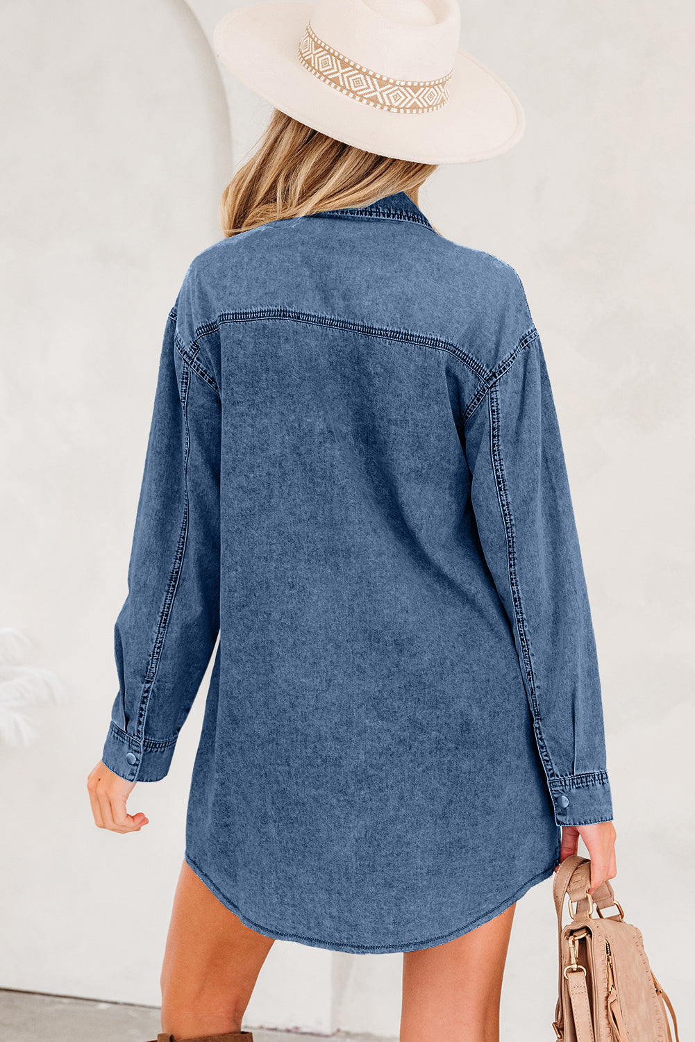 Cutie Denim Flair Shirt Dress Dear-Lover Dropshipping