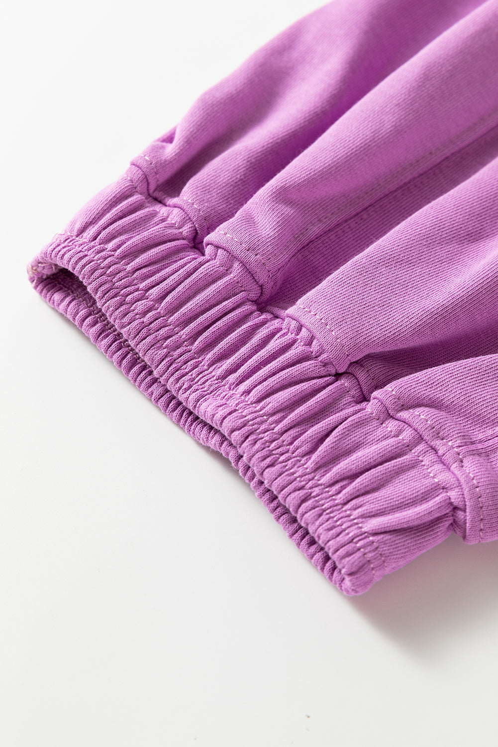 Drawstring Waist Patchwork Solid Color Jogger Pants - Lilac Dear-Lover Dropshipping