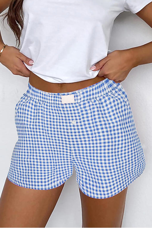 Gingham High Waist Shorts Dear-Lover Dropshipping