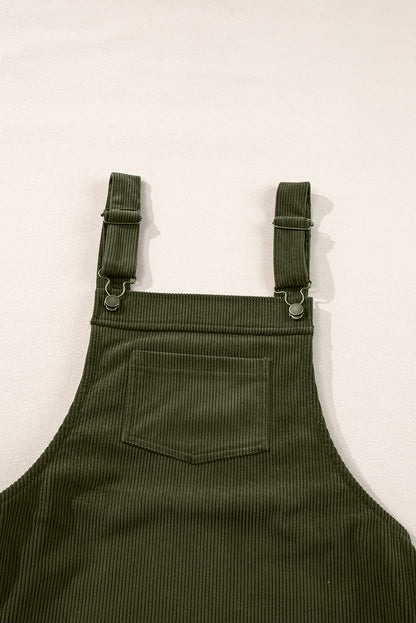 Front Pocket Corduroy Overall Dress Daisie Boutique