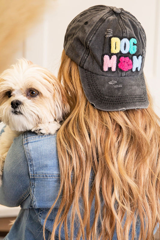 Black DOG MAMA Baseball Cap Daisie Boutique