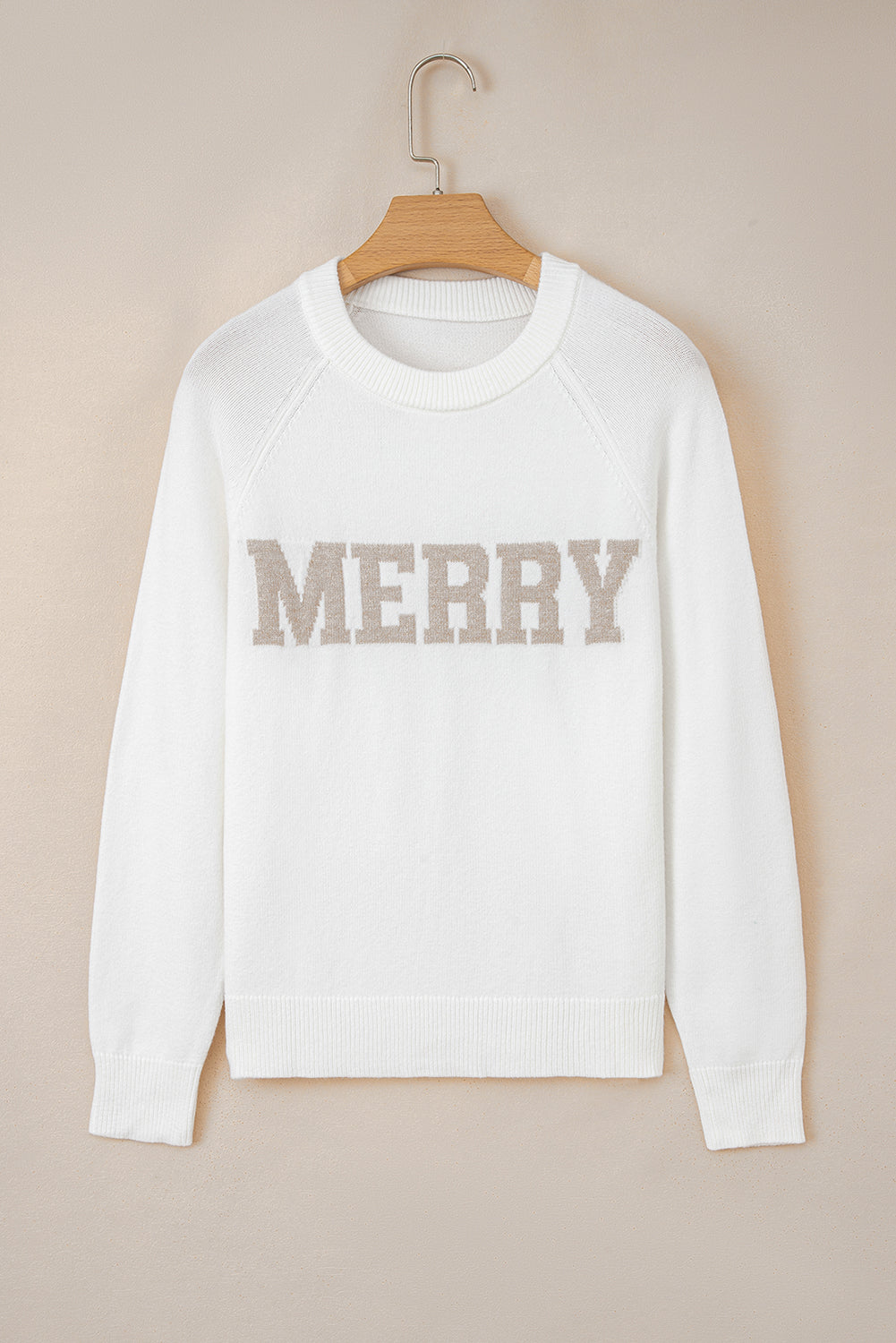 MERRY Christmas Raglan Sleeve Sweater Dear-Lover Dropshipping