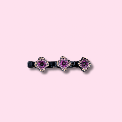 Rhinestone Flower Hair Clip Set Daisie Boutique