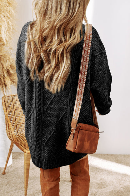 Cable Knit Sweater Dress Daisie Boutique