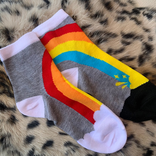 Cute Rainbow Socks (1 pack) Daisie Boutique