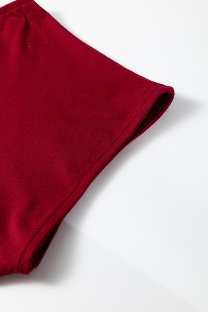 Plus Size Solid Color Asymmetric Neck Short Sleeve Blouse