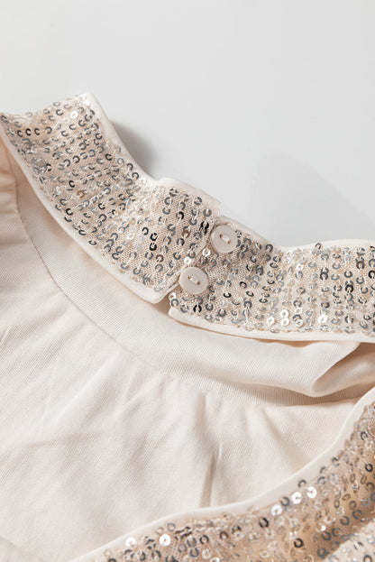 Sequin Drape Top Dear-Lover Dropshipping