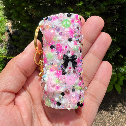 Handmade Cutie Freestyle "Junk" Charm Lighter Case — Aesthetic 3D Coquette Accessory for Round Bic Lighters
