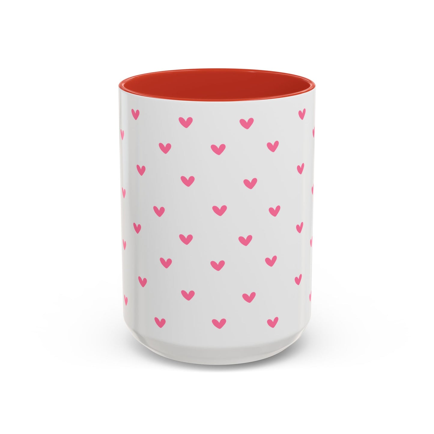 Love Hearts Accent Coffee Mug - Perfect for Valentine's Day and Everyday Enjoyment