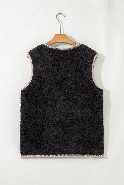 Sherpa Pocket Button Vest Dear-Lover Dropshipping