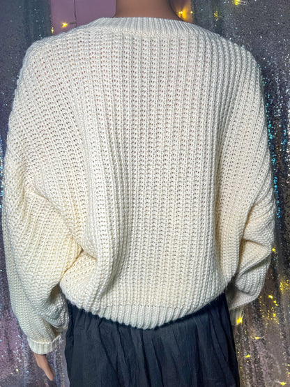 Cropped Fall Knitted Pullover Sweater Daisie Boutique