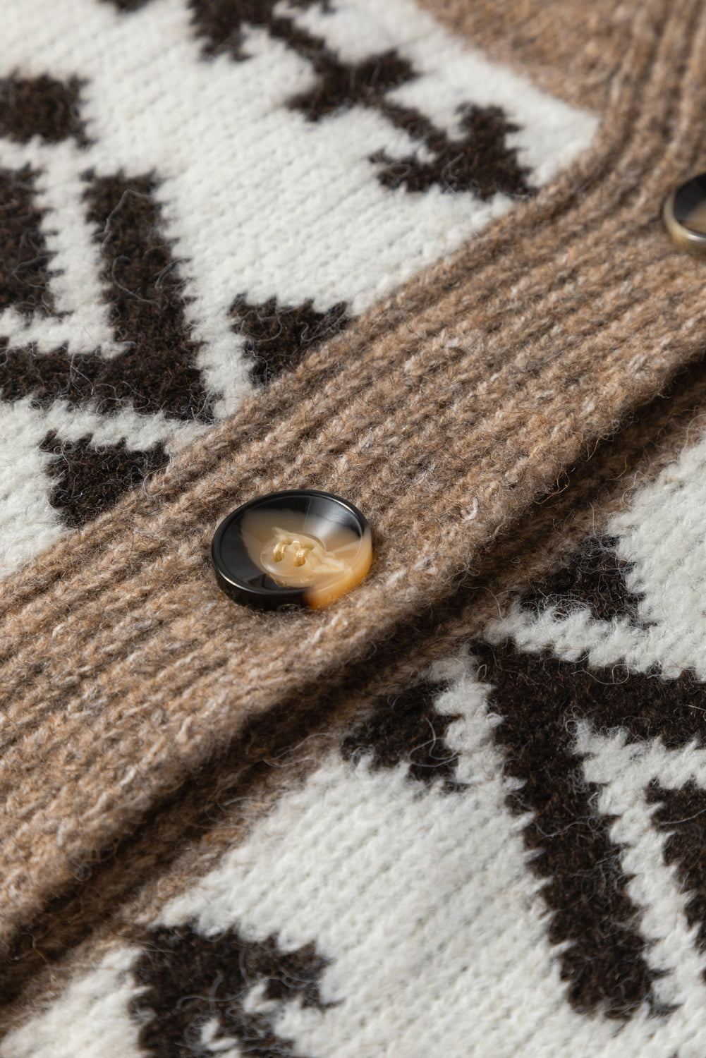 Dark Geometric Pattern Sweater Cardigan Dear-Lover Dropshipping