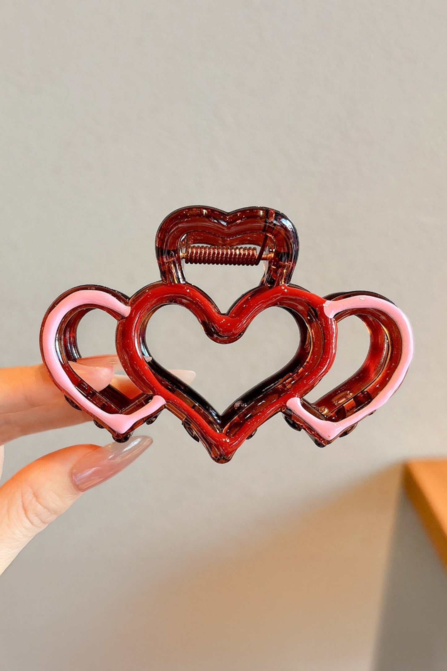 Heart Design Acrylic Hair Claw Clip Dear-Lover Dropshipping