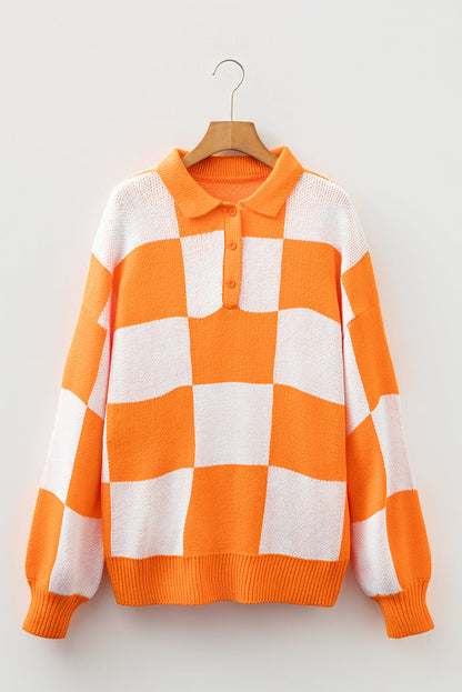 Cutie Checkered Sweater Dear-Lover Dropshipping