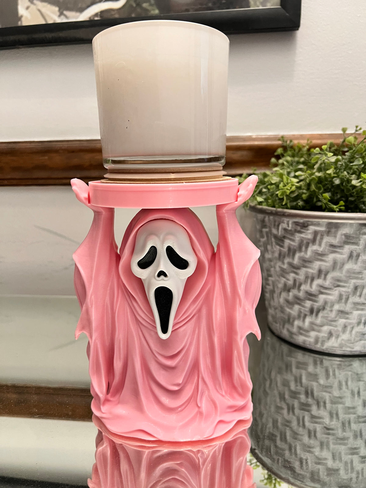 Ghosty Face 3-Wick Candle Holder | Daisie & Co.