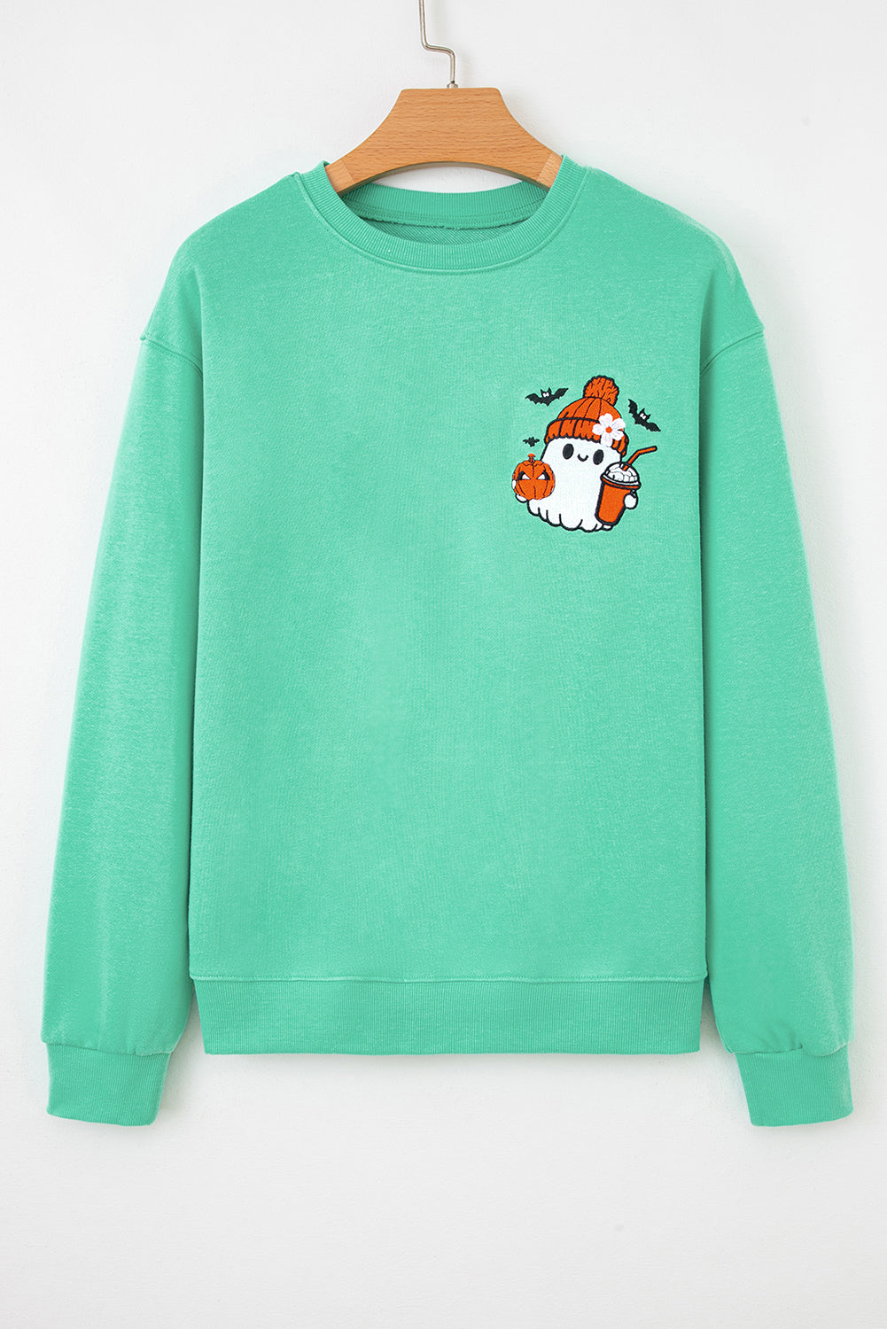 Halloween Ghost Embroidered Sweatshirt Dear-Lover Dropshipping