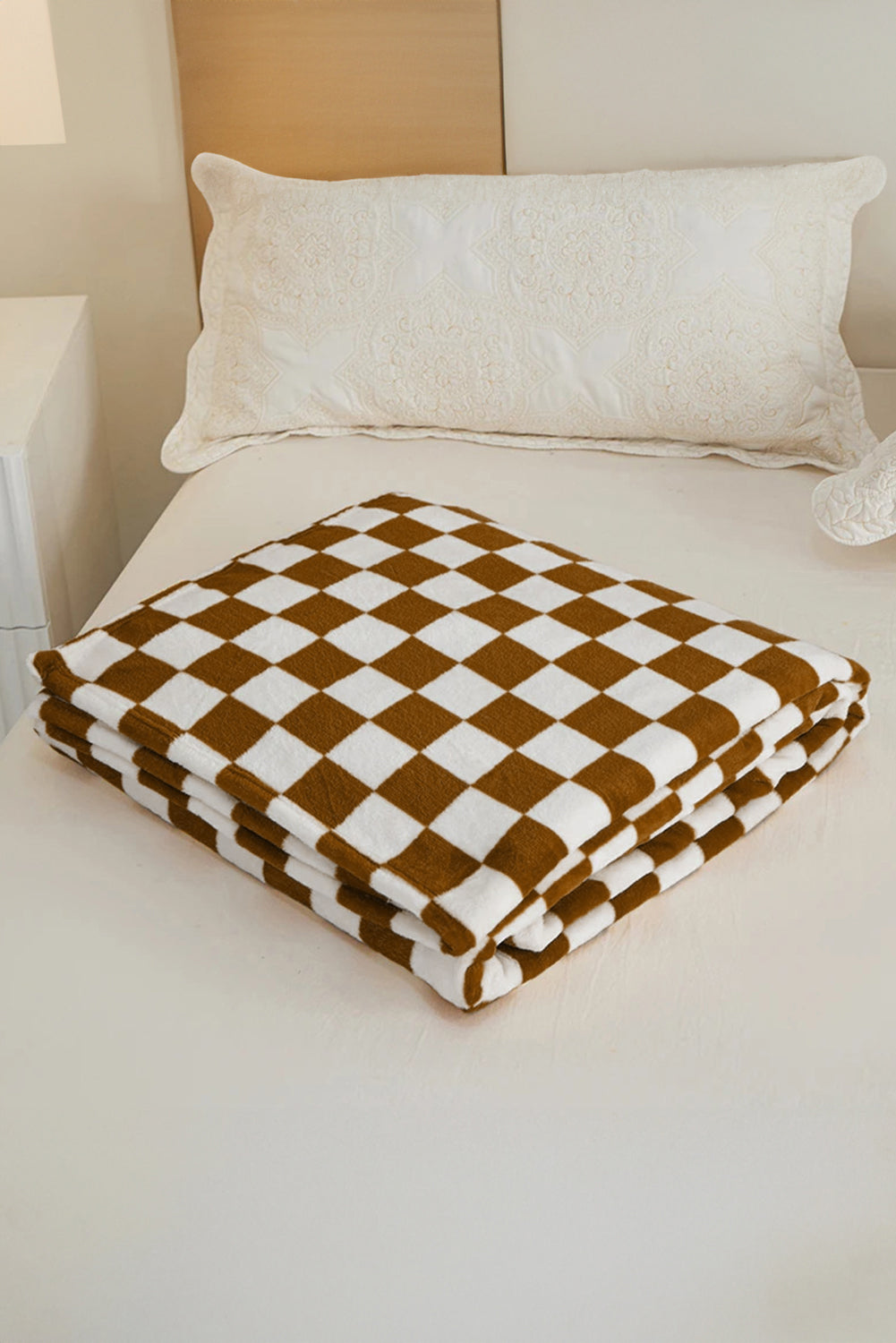 Checkerboard Print Soft Throw Blanket Daisie Boutique