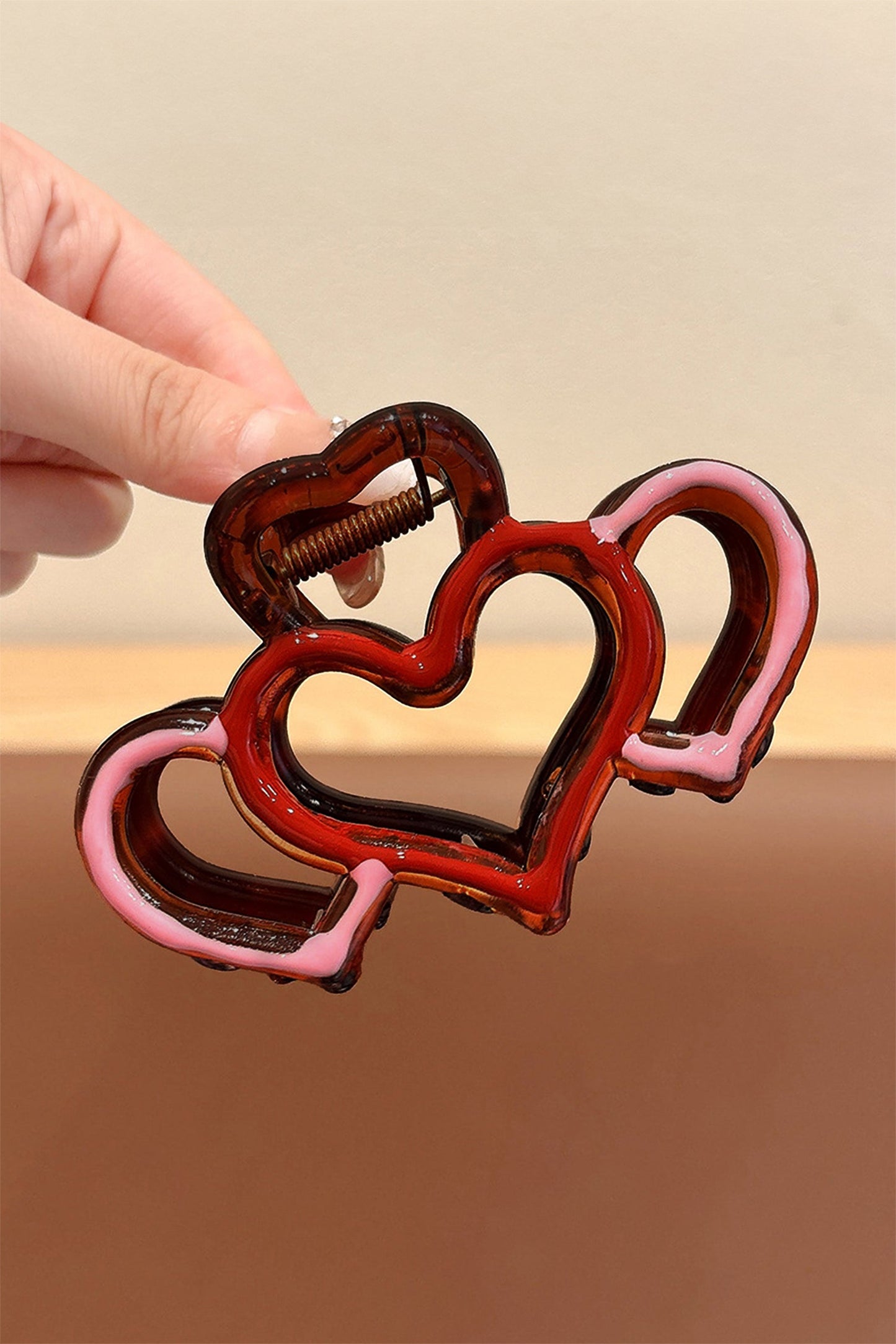 Heart Design Acrylic Hair Claw Clip Dear-Lover Dropshipping