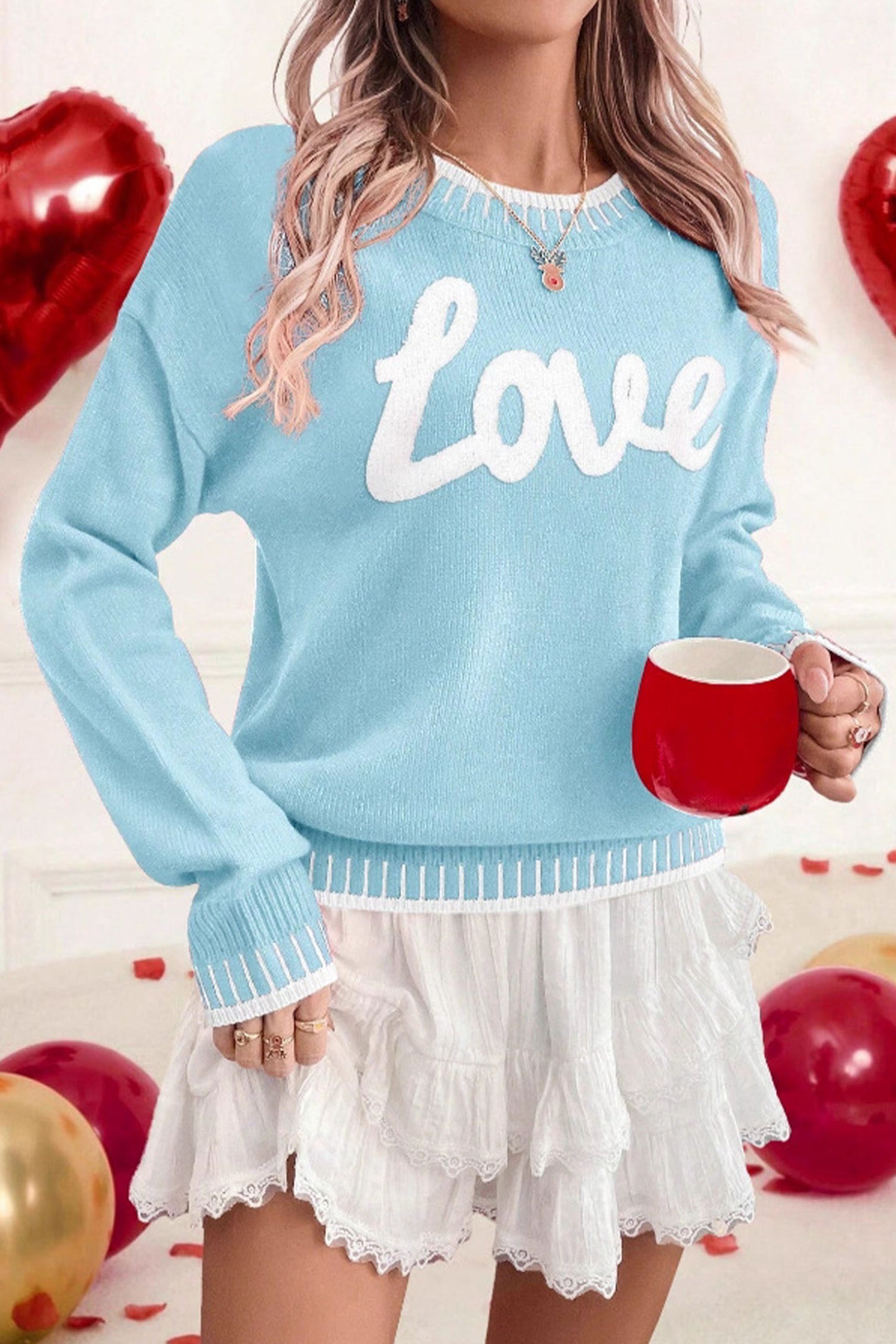 Valentine Love Graphic Sweater