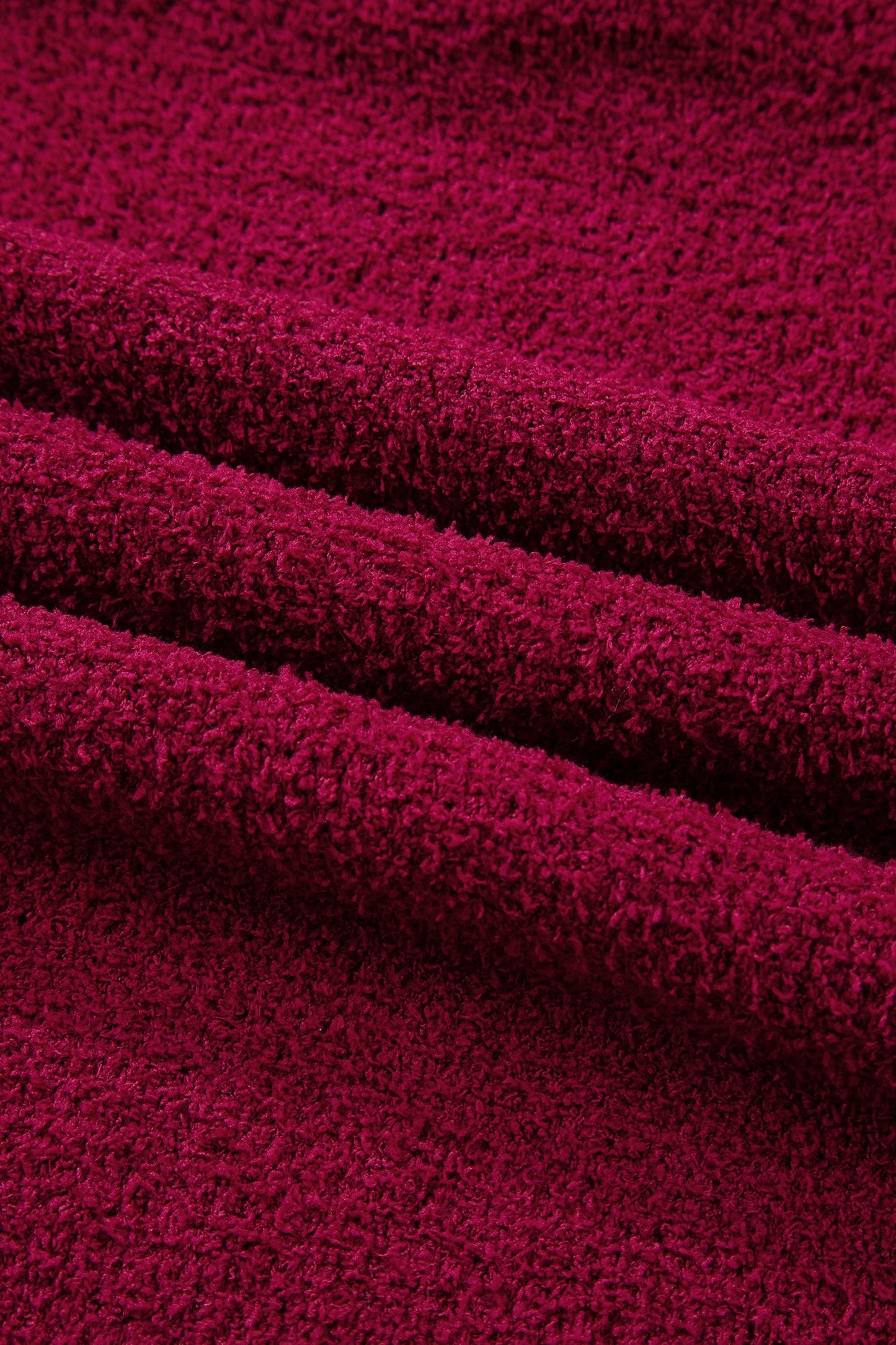 Mock Neck Sweater - Burgundy Dear-Lover Dropshipping