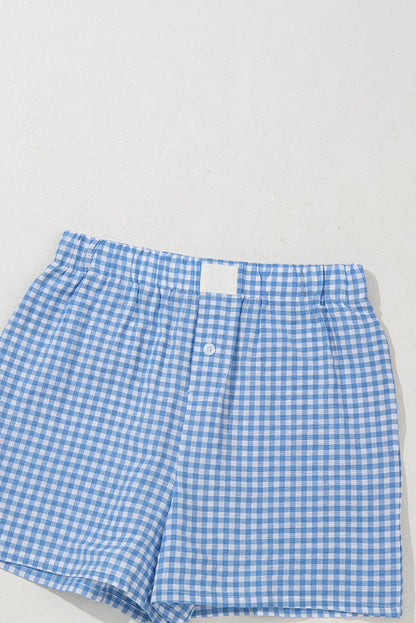 Gingham High Waist Shorts Dear-Lover Dropshipping