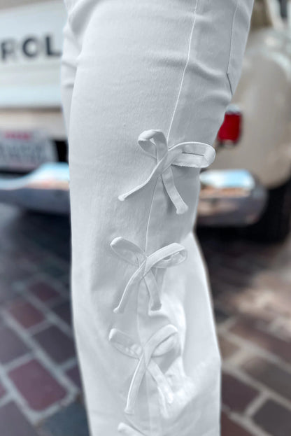 Bow Knot Detail Pants Dear-Lover Dropshipping