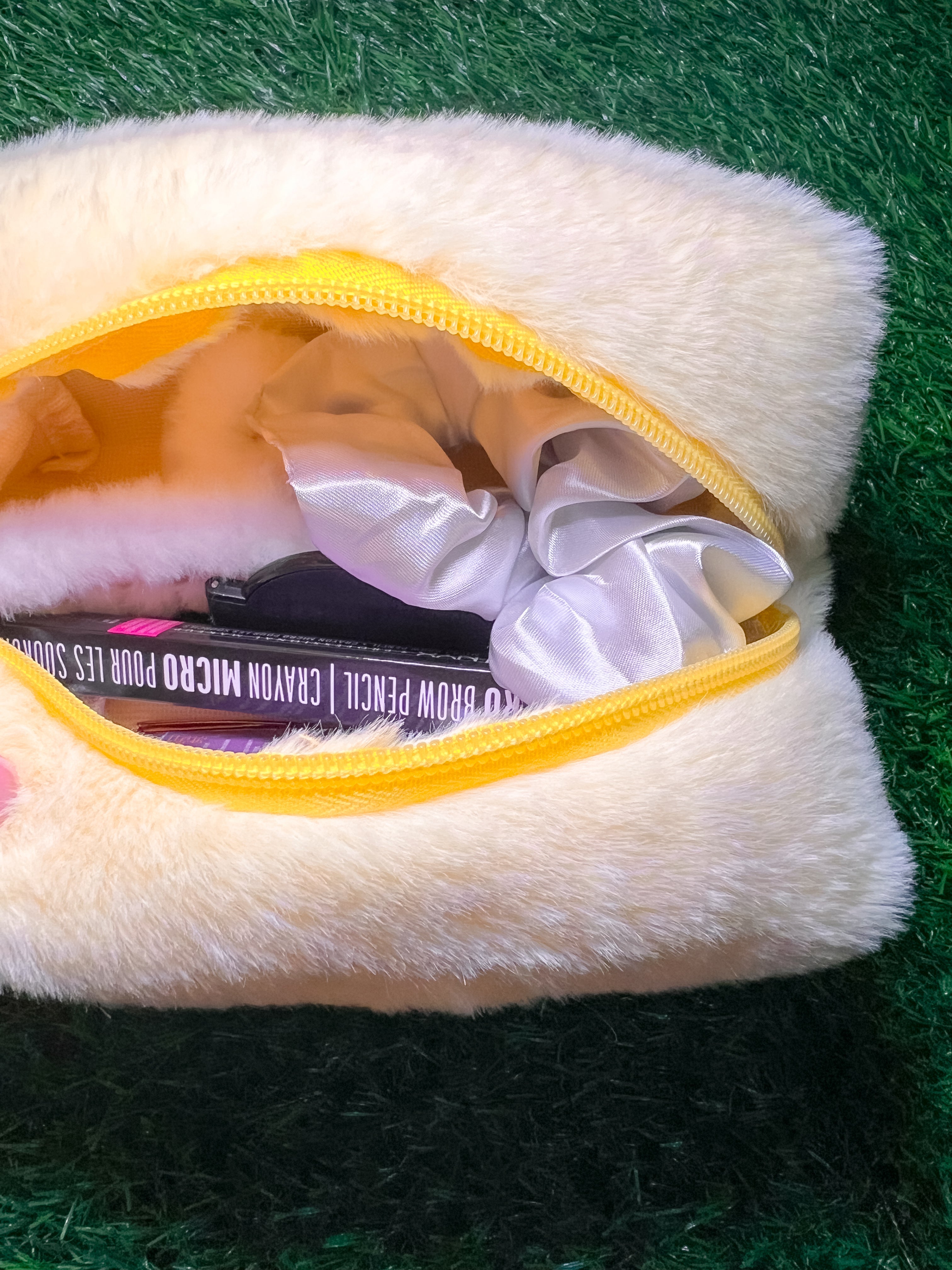Cozy Plush Cosmetic Bag Daisie Boutique